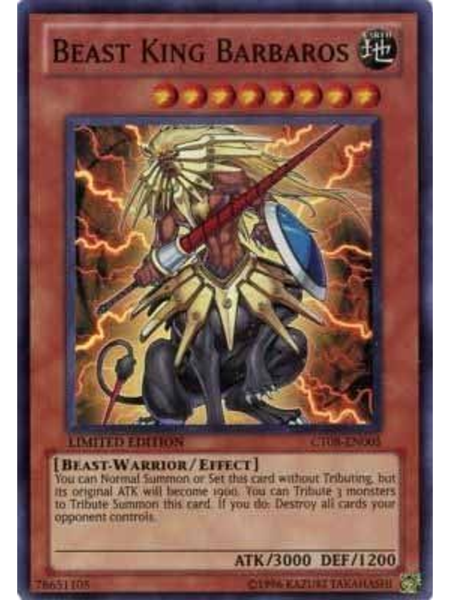 Beast King Barbaros - CT08-EN005 - Super Rare 1