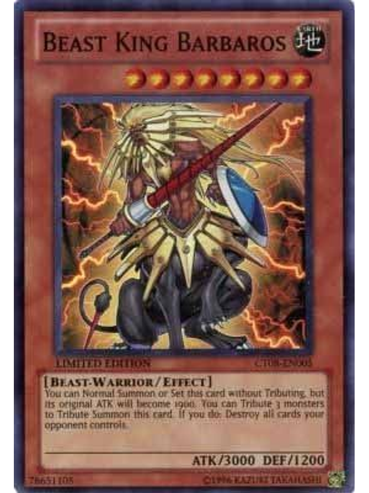 Beast King Barbaros - CT08-EN005 - Super Rare 1