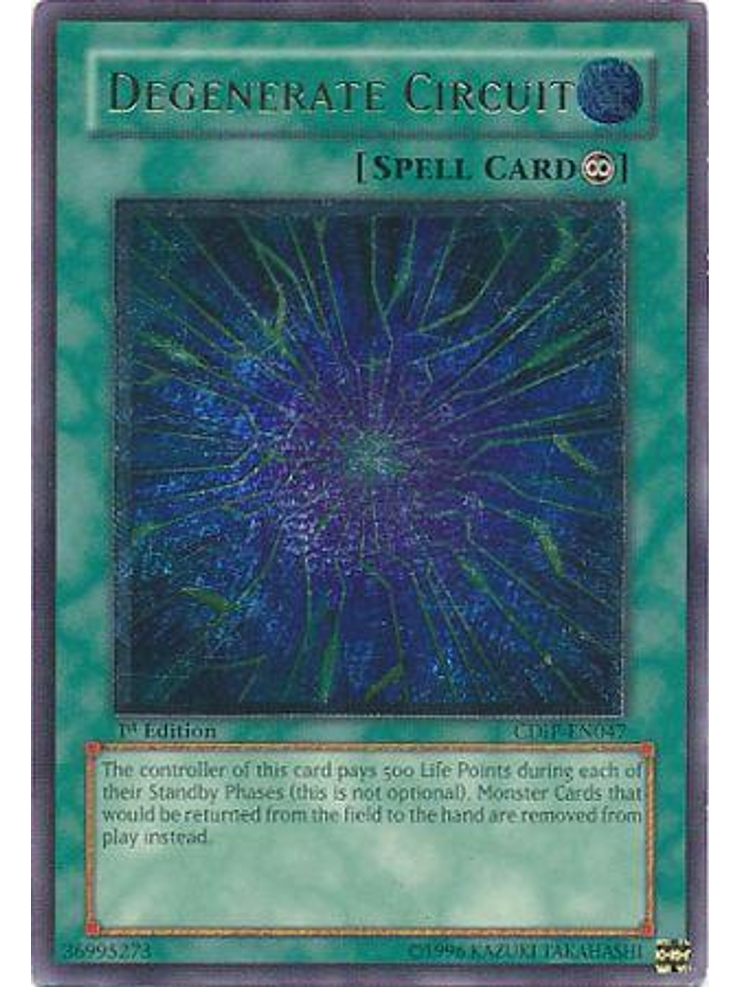 Degenerate Circuit - CDIP-EN047 1st Edition - Ultimate Rare 1
