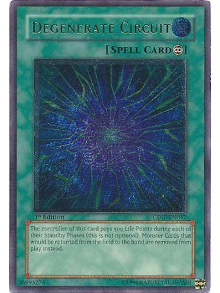 Degenerate Circuit - CDIP-EN047 1st Edition - Ultimate Rare 1