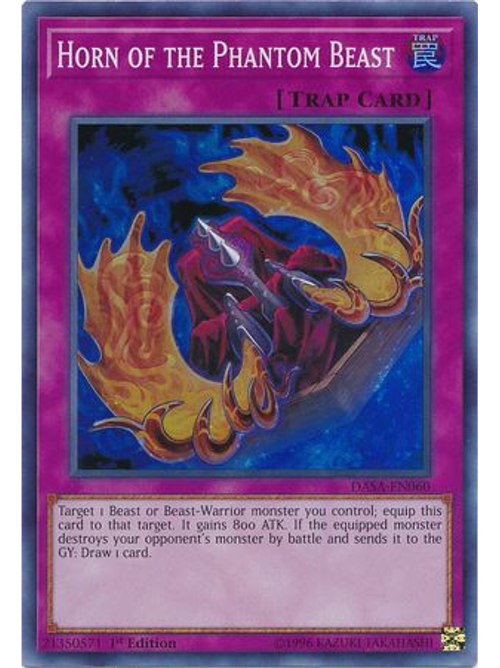 Horn of the Phantom Beast - DASA-EN060 - Super Rare 1st Edition 1