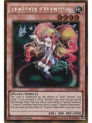 Traptrix Nepenthes - PGL2-EN038 - Gold Rare 1st Edition