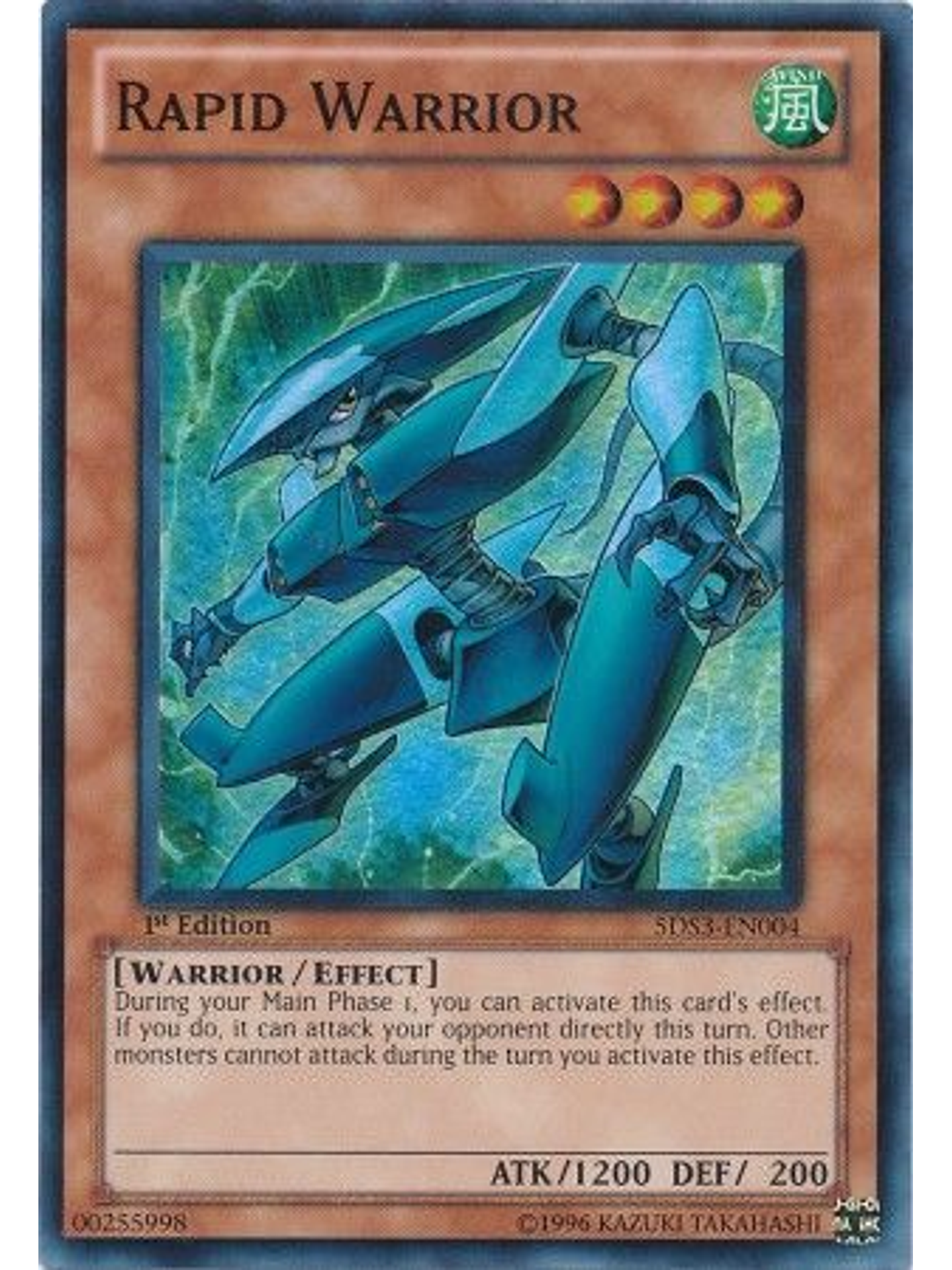 Rapid Warrior - 5DS3-EN004 - Super Rare 1st Edition 1