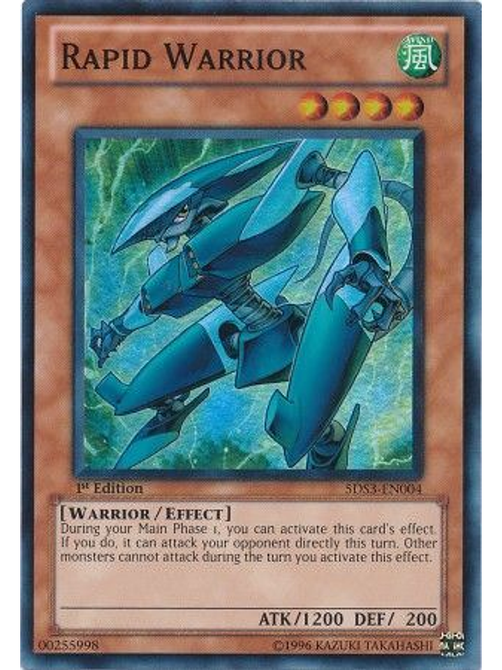 Rapid Warrior - 5DS3-EN004 - Super Rare 1st Edition 1