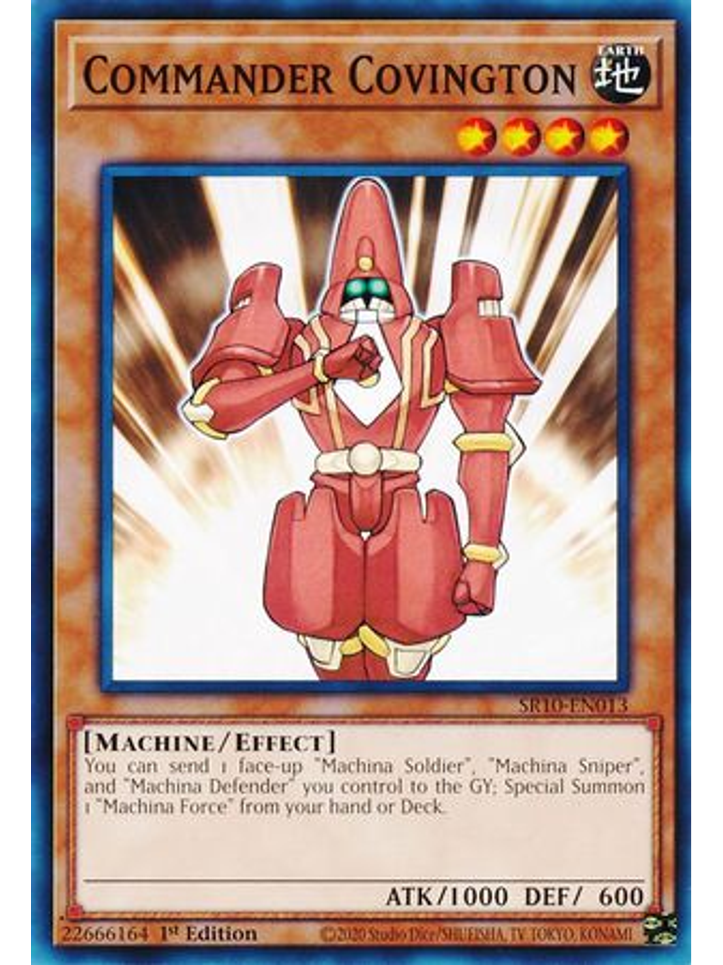 Commander Covington - SR10-EN013 - Common 1st Edition 1