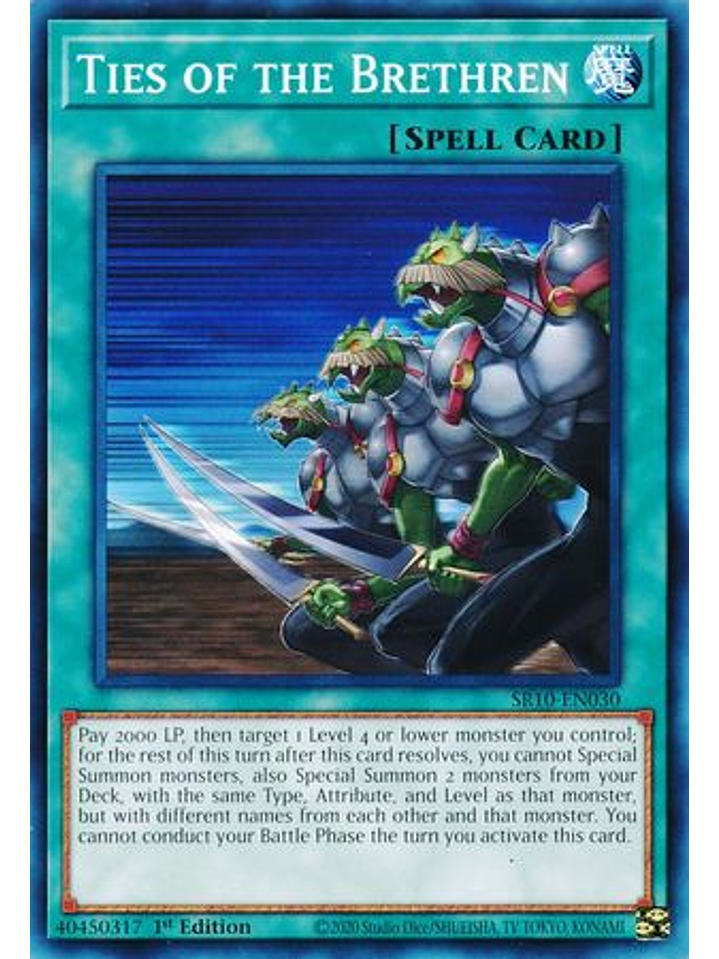 Ties of the Brethren - SR10-EN030 - Common 1st Edition 1