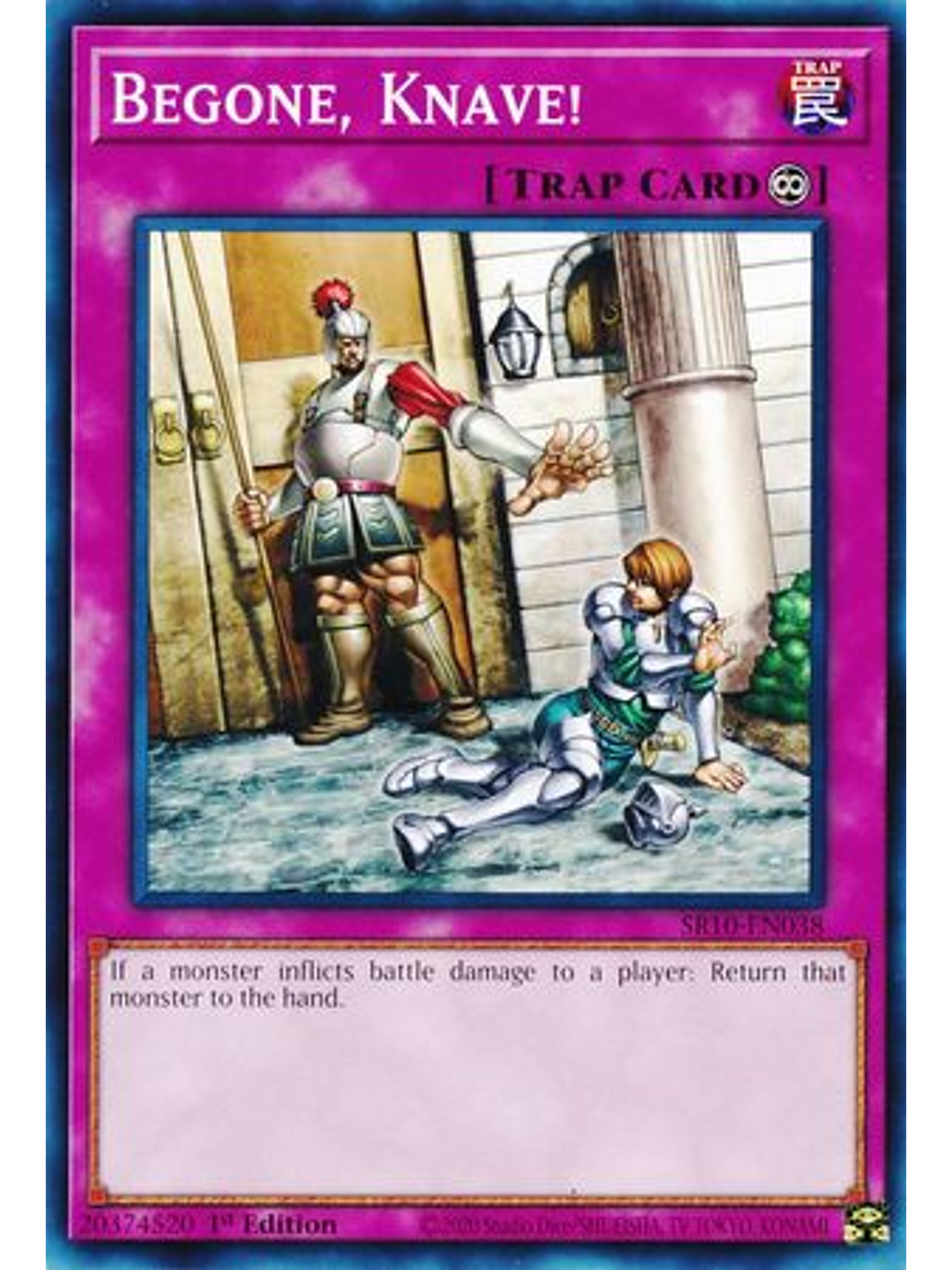 Begone, Knave! - SR10-EN038 - Common 1st Edition 1