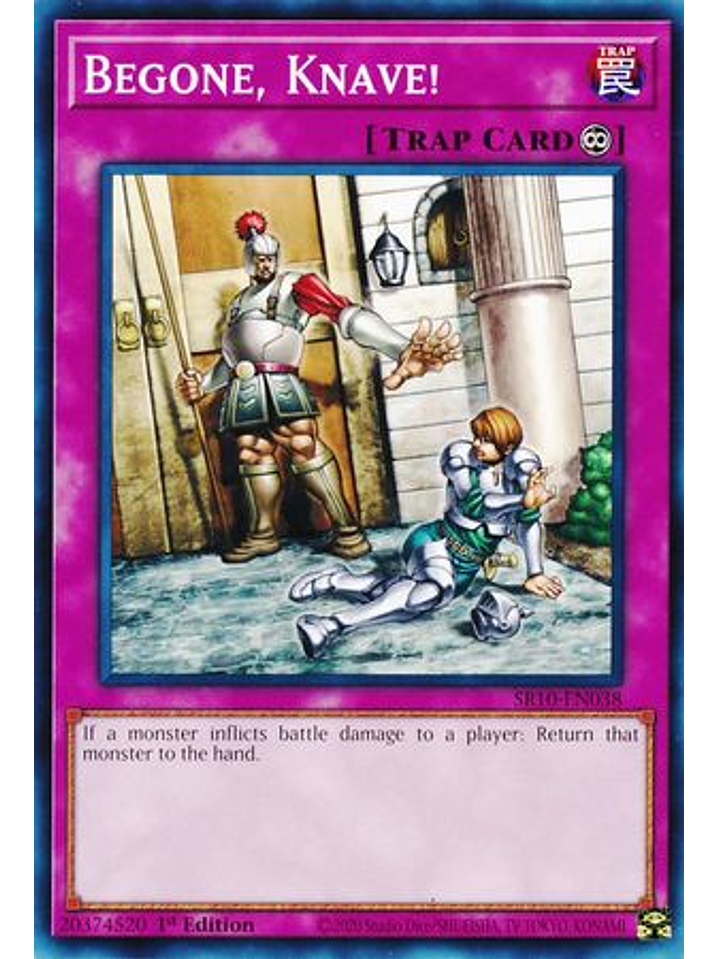 Begone, Knave! - SR10-EN038 - Common 1st Edition 1