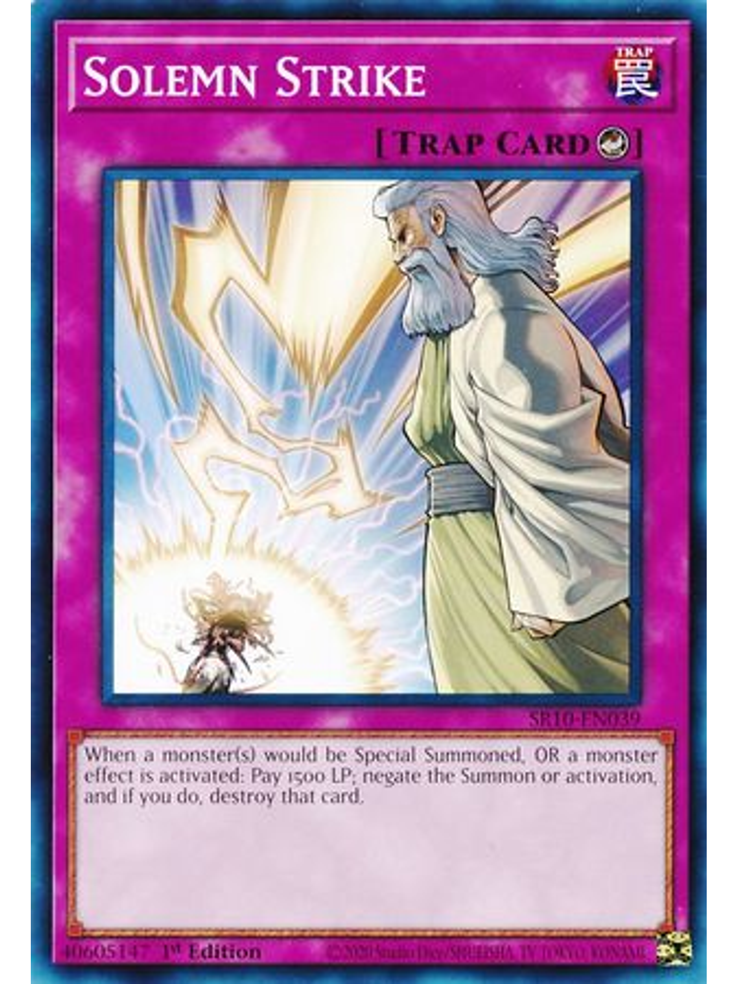 Solemn Strike - SR10-EN039 - Common 1st Edition 1