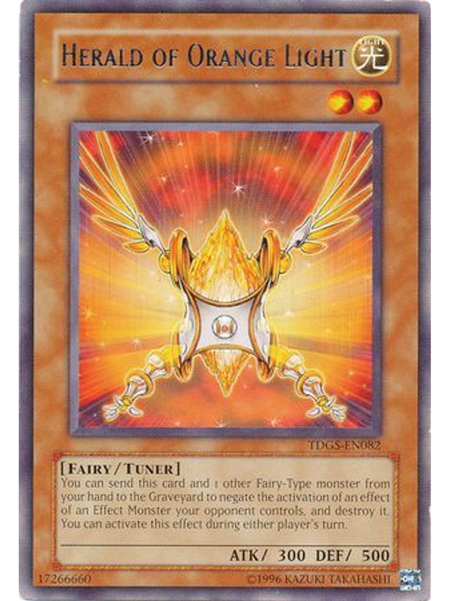 Herald of Orange Light - TDGS-EN082 - Rare Unlimited 1