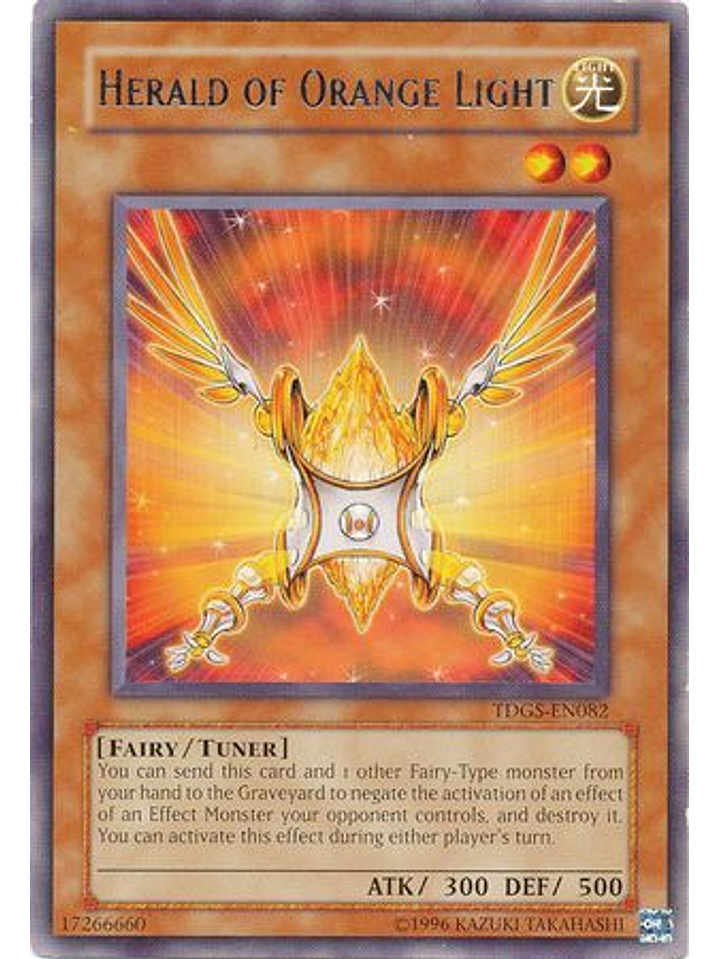 Herald of Orange Light - TDGS-EN082 - Rare Unlimited 1