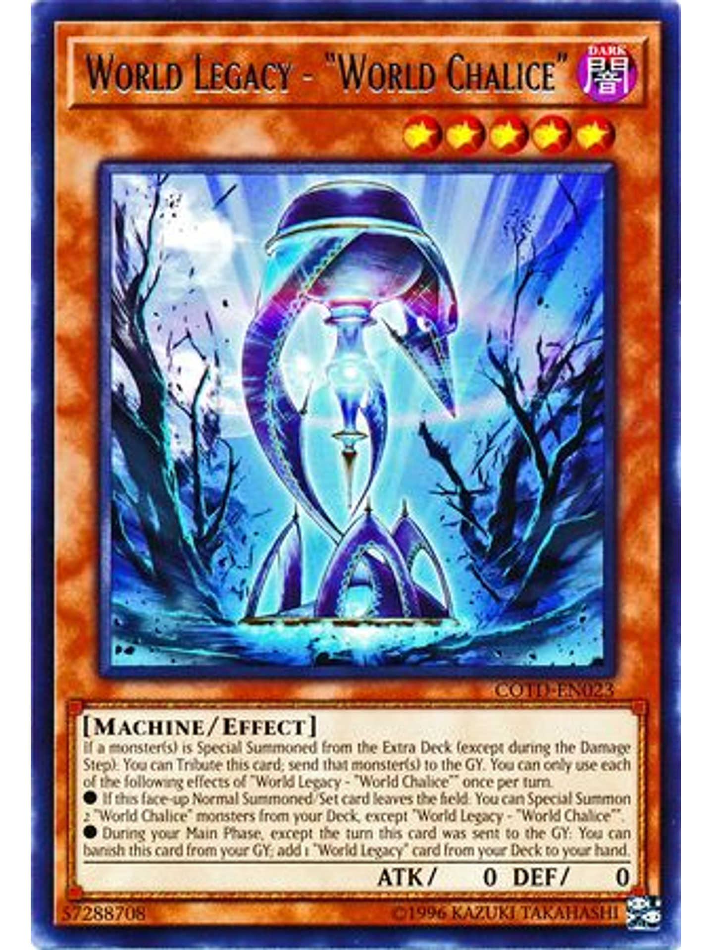 World Legacy - World Chalice - COTD-EN023 - Rare Unlimited 1