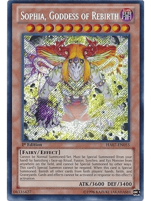 Sophia, Goddess of Rebirth - HA07-EN055 - Secret Rare 1st Edition