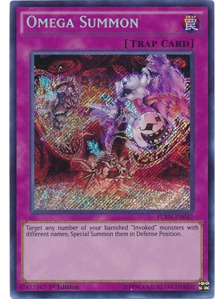 Omega Summon - FUEN-EN037 - Secret Rare 1st Edition 1