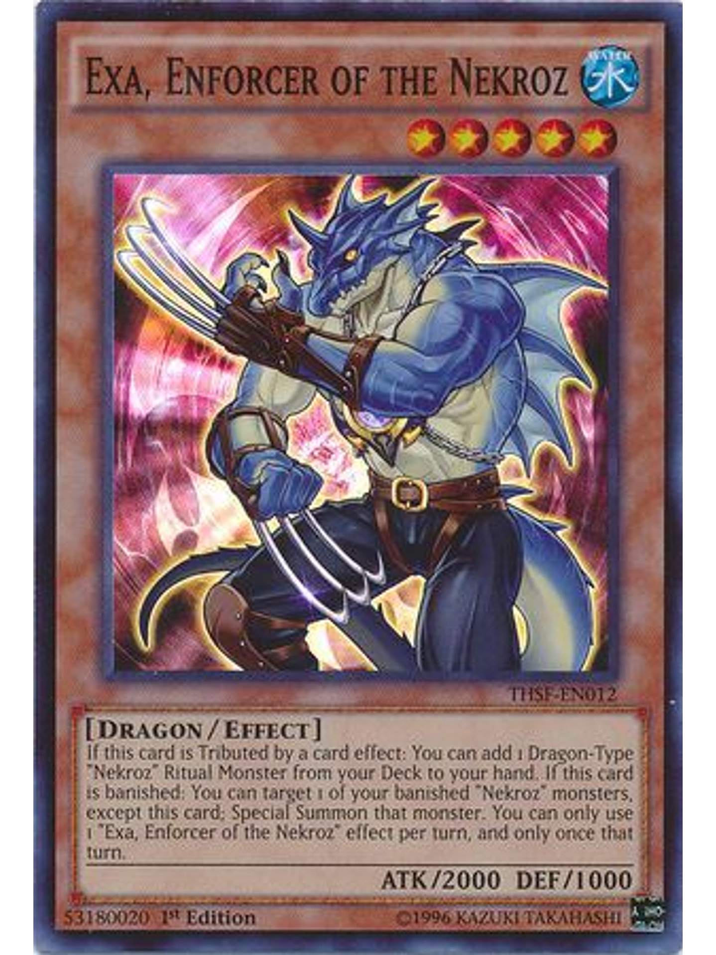 Exa, Enforcer of the Nekroz - THSF-EN012 - Super Rare 1st Edition 1
