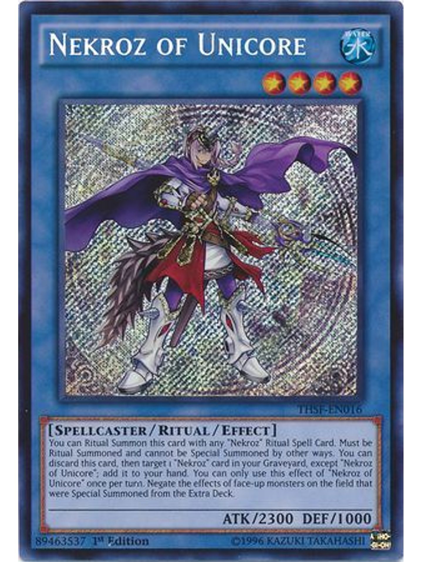 Nekroz of Unicore - THSF-EN016 - Secret Rare 1st Edition 1
