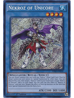 Nekroz of Unicore - THSF-EN016 - Secret Rare 1st Edition