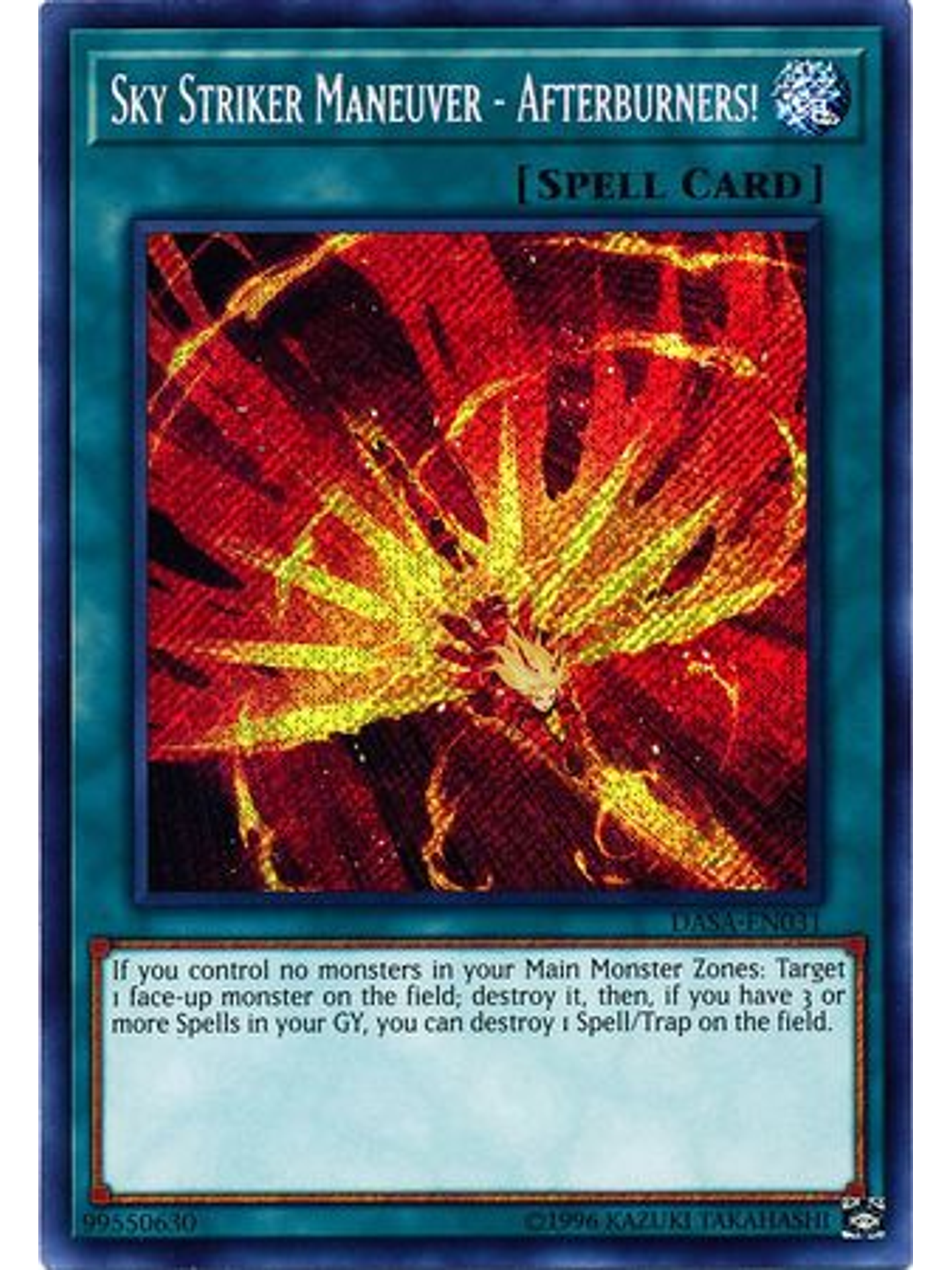 Sky Striker Maneuver - Afterburners! - DASA-EN031 - Secret Rare Unlimited 1