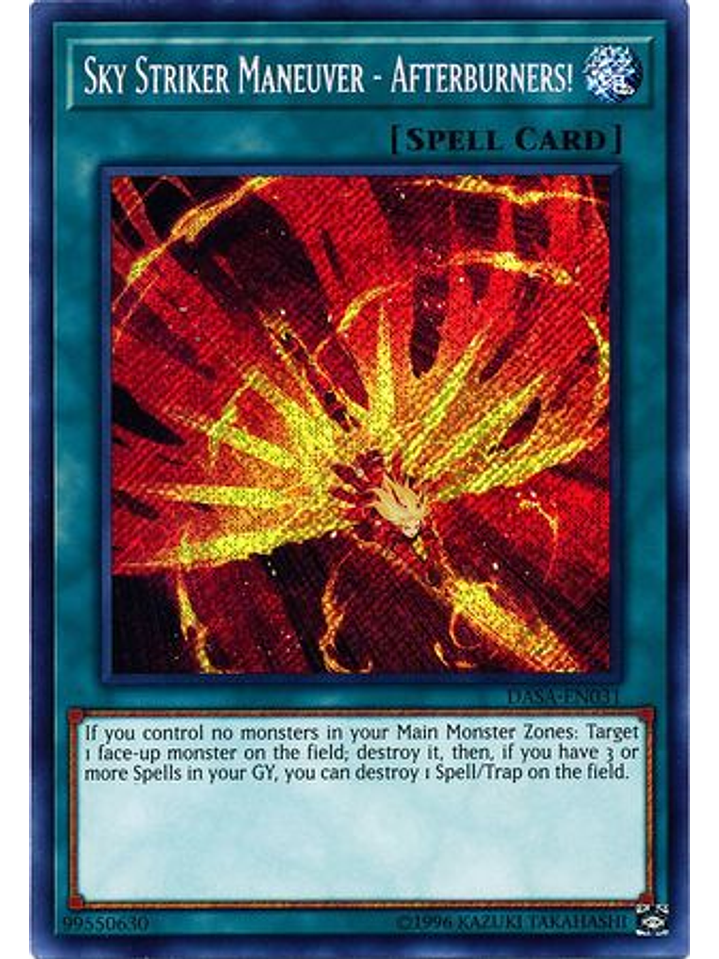 Sky Striker Maneuver - Afterburners! - DASA-EN031 - Secret Rare Unlimited 1