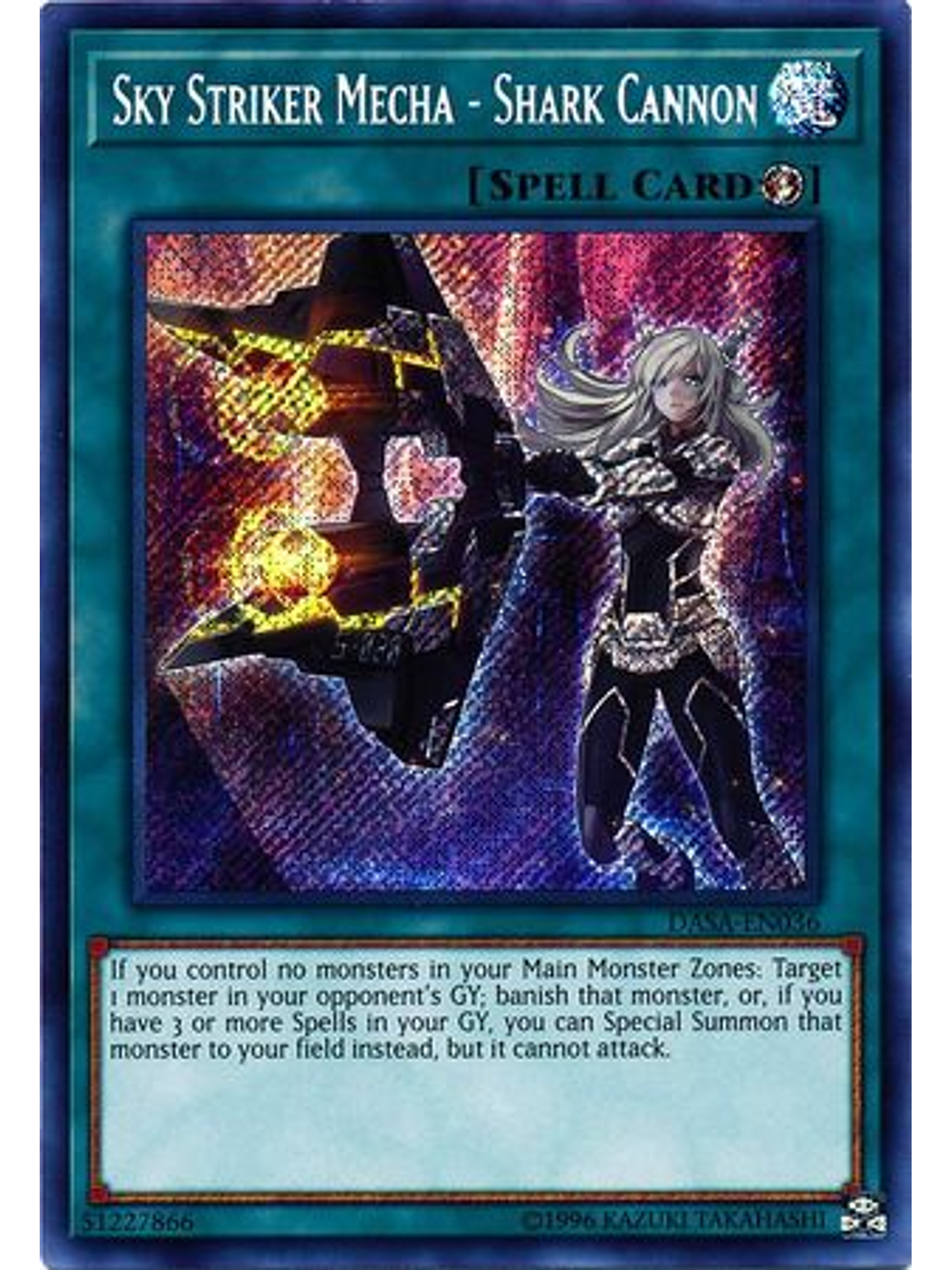 Sky Striker Mecha - Shark Cannon - DASA-EN036 - Secret Rare Unlimited 1