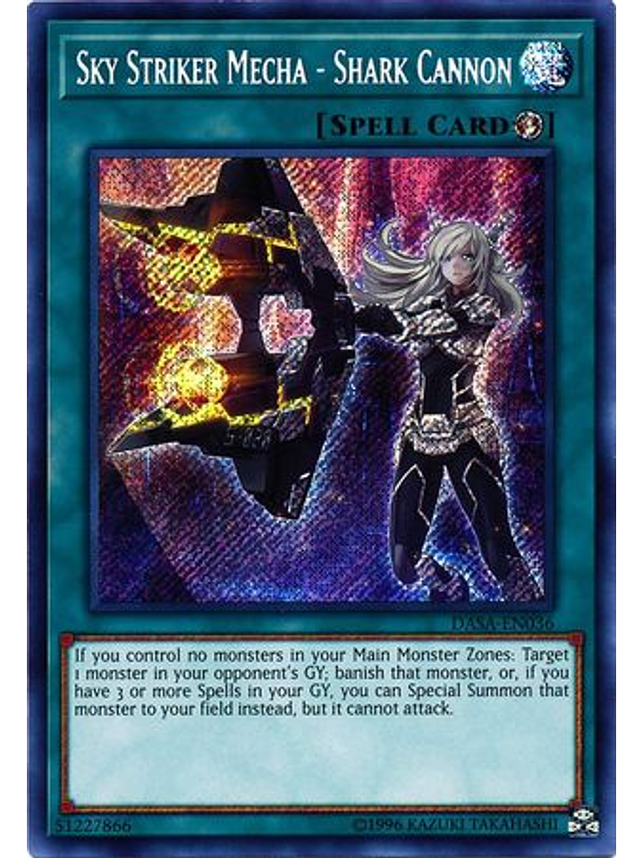 Sky Striker Mecha - Shark Cannon - DASA-EN036 - Secret Rare Unlimited 1