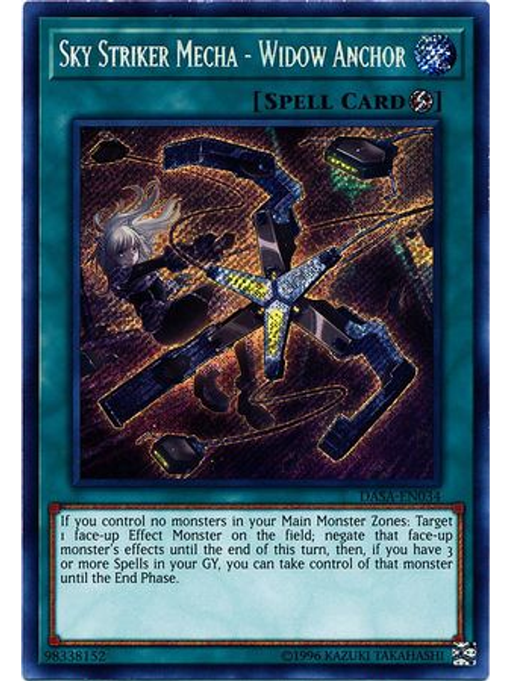 Sky Striker Mecha - Widow Anchor - DASA-EN034 - Secret Rare Unlimited 1