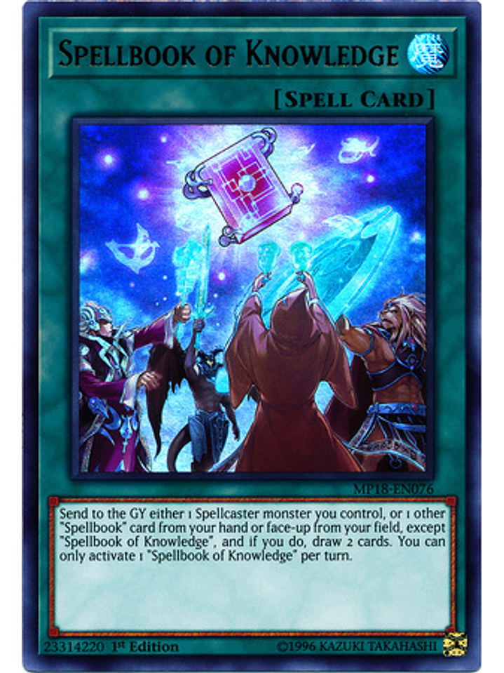 Spellbook of Knowledge - MP18-EN076 - Ultra Rare 1st Edition 1