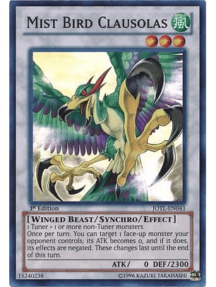 Mist Bird Clausolas - JOTL-EN043 - Super Rare 1st Edition