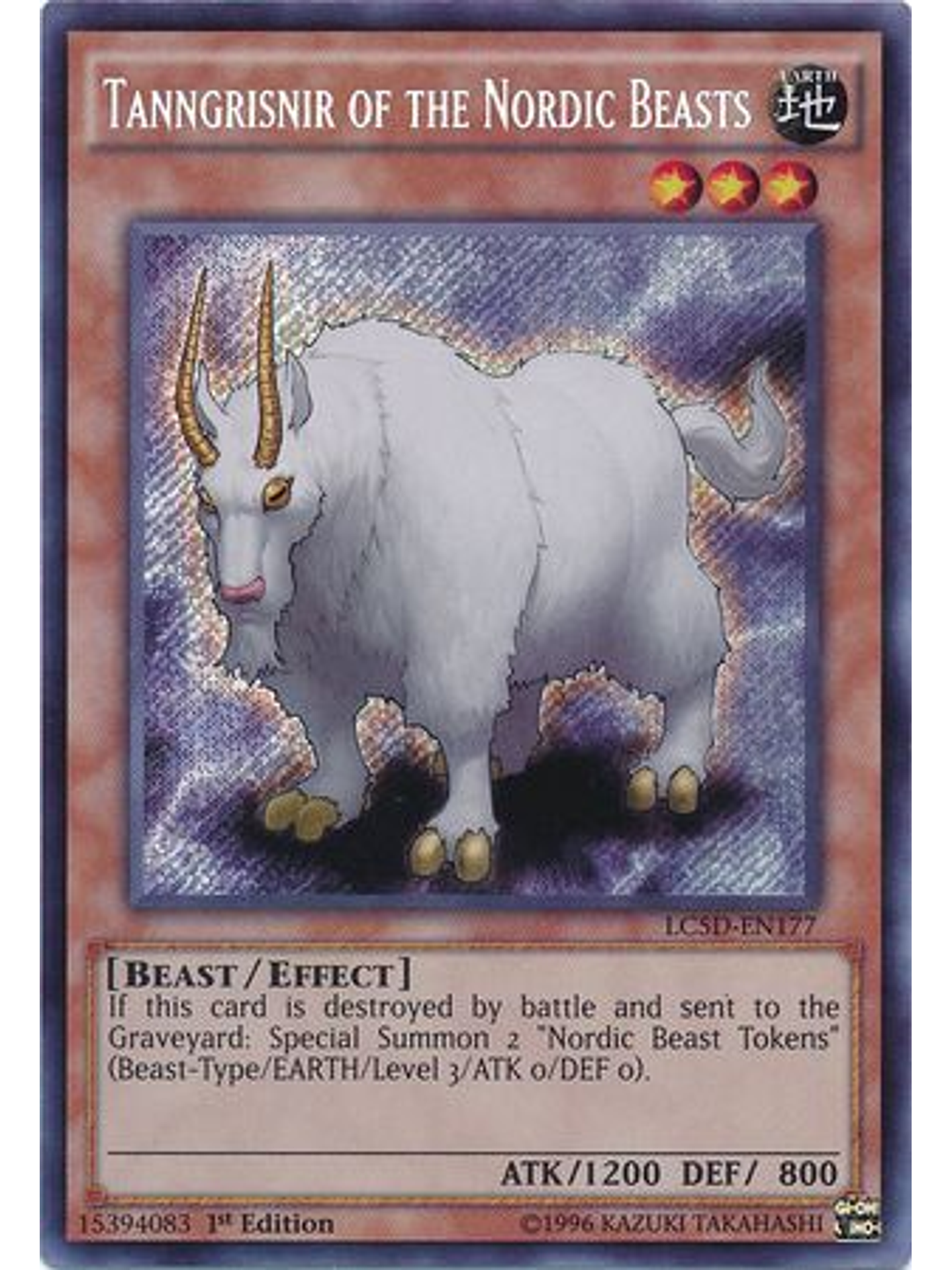 Tanngrisnir of the Nordic Beasts - LC5D-EN177 - Secret Rare 1st Edition 1