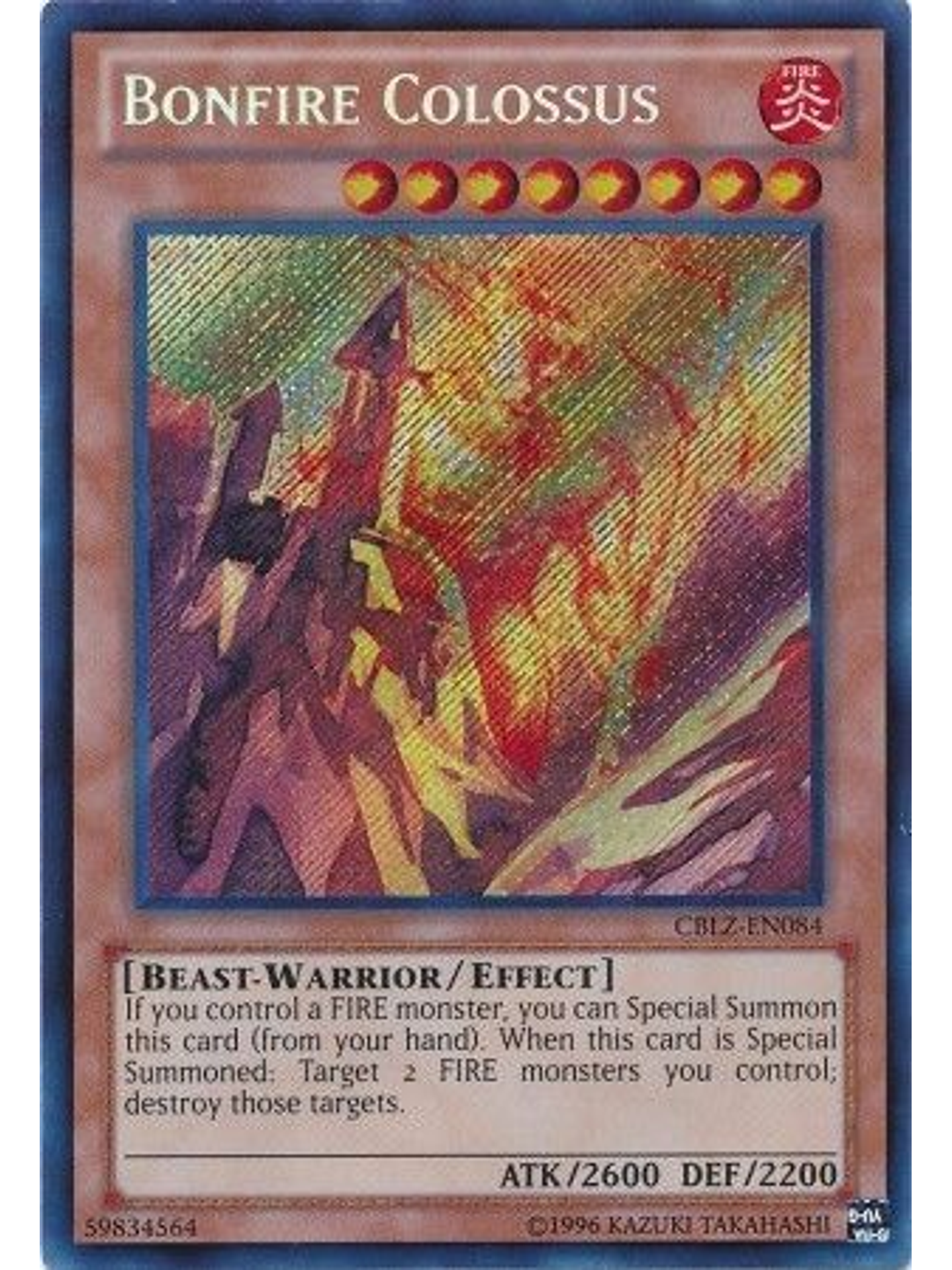 Bonfire Colossus - CBLZ-EN084 - Secret Rare Unlimited 1