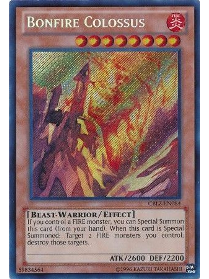 Bonfire Colossus - CBLZ-EN084 - Secret Rare Unlimited 1