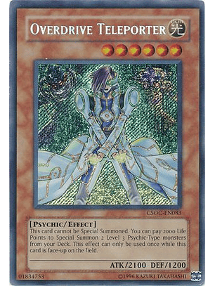 Overdrive Teleporter - CSOC-EN083 - Secret Rare Unlimited