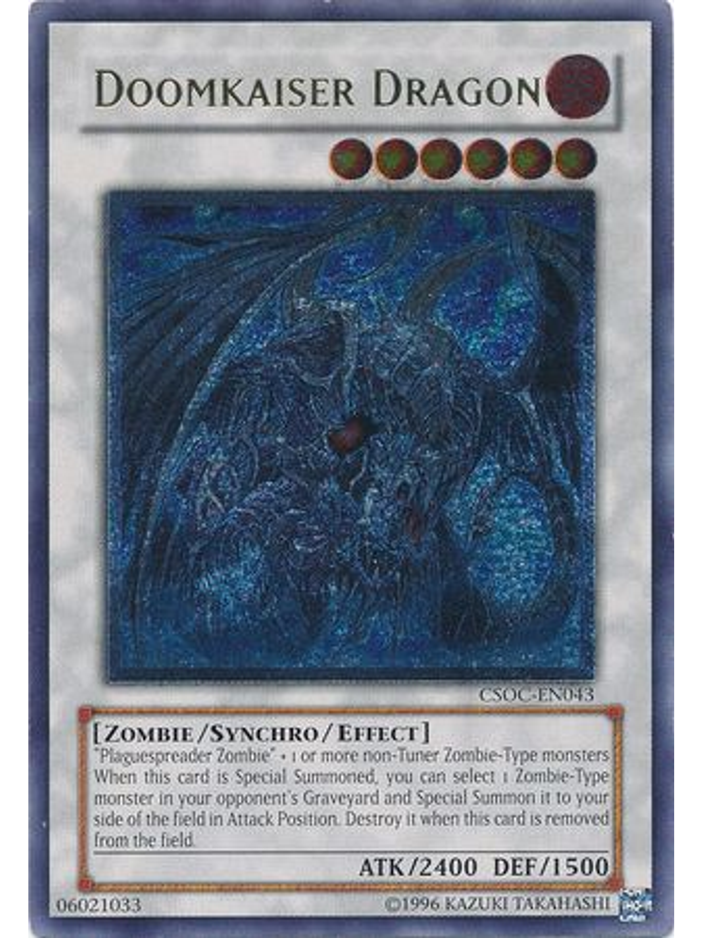 Doomkaiser Dragon - CSOC-EN043 Unlimited - Ultimate Rare 1