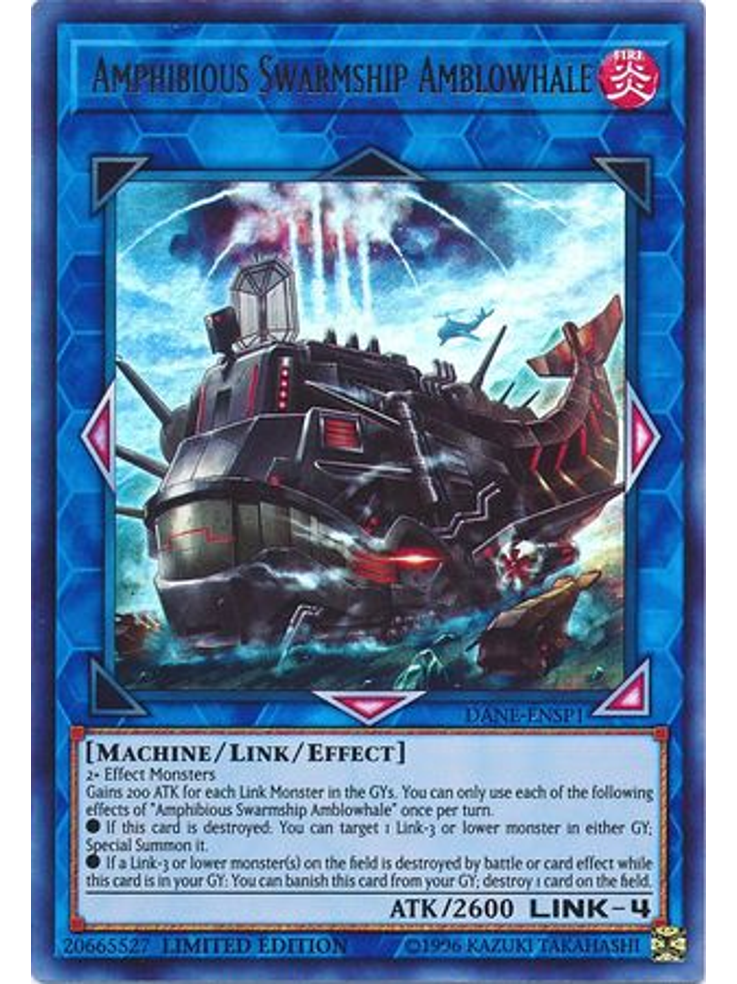 Amphibious Swarmship Amblowhale - DANE-ENSP1 - Ultra Rare Limited Edition 1
