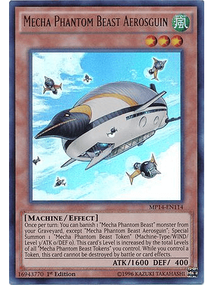 Mecha Phantom Beast Aerosguin - MP14-EN114 - Ultra Rare 1st Edition