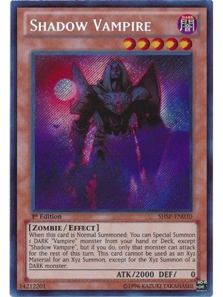 Shadow Vampire - SHSP-EN030 - Secret Rare 1st Edition 1
