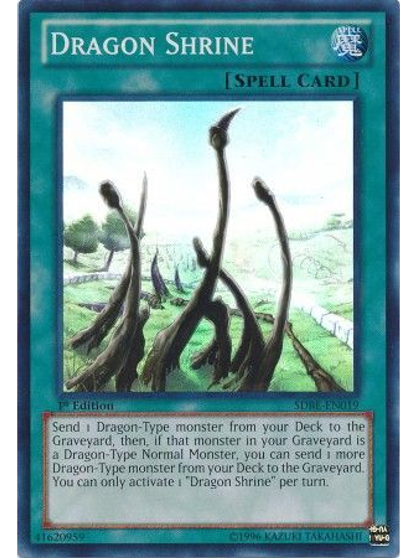 Dragon Shrine - SDBE-EN019 - Super Rare 1st Edition 1
