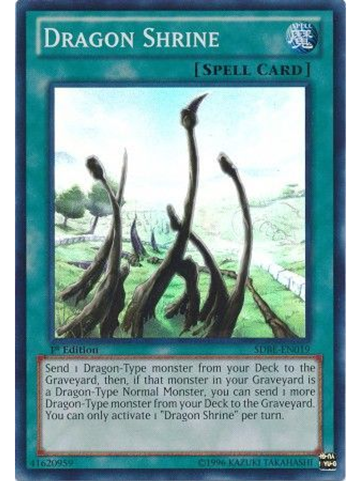 Dragon Shrine - SDBE-EN019 - Super Rare 1st Edition 1