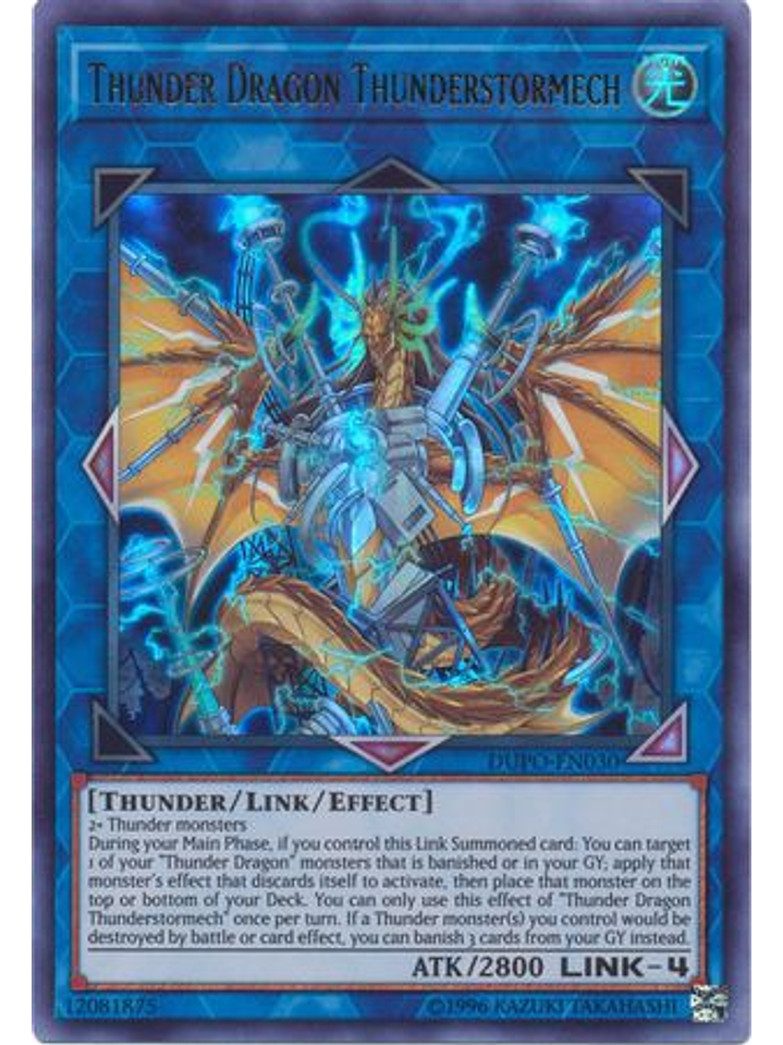 Thunder Dragon Thunderstormech - DUPO-EN030 - Ultra Rare Unlimited 1