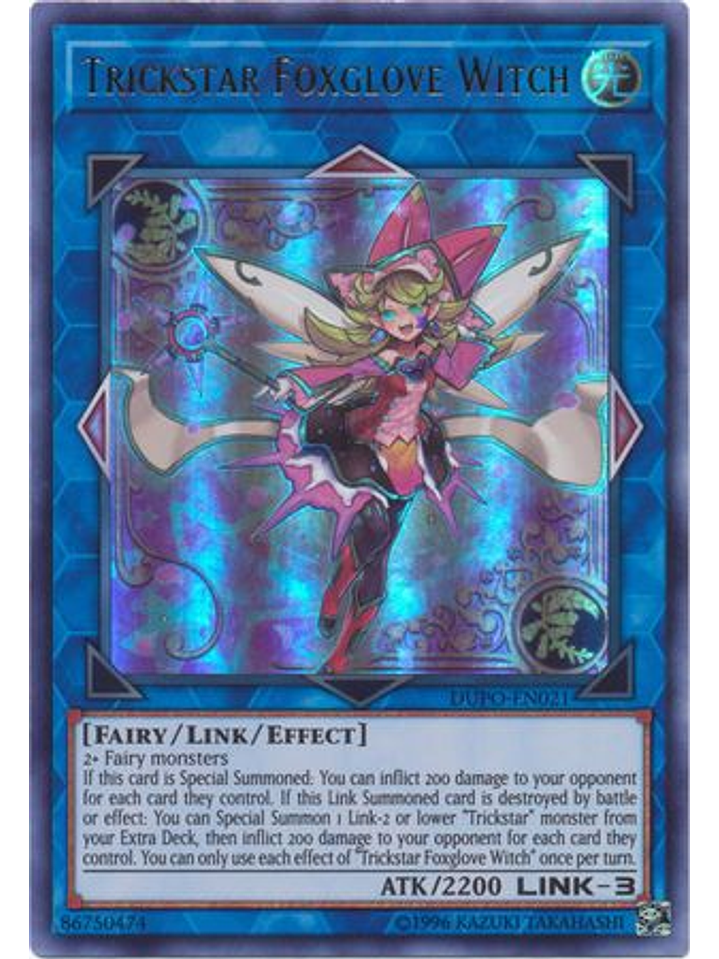 Trickstar Foxglove Witch - DUPO-EN021 - Ultra Rare Unlimited 1