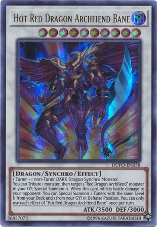 Hot Red Dragon Archfiend Bane - DUPO-EN058 - Ultra Rare Unlimited