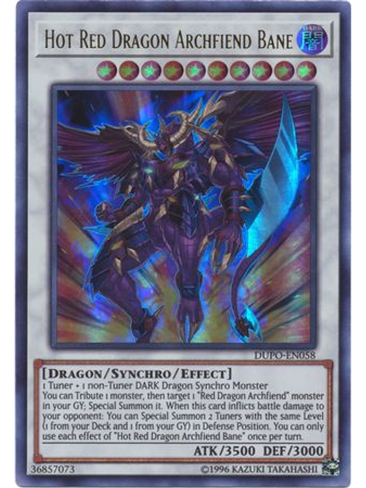Hot Red Dragon Archfiend Bane - DUPO-EN058 - Ultra Rare Unlimited 1