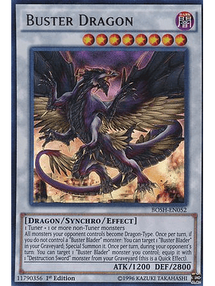 Buster Dragon - BOSH-EN052 - Ultra Rare 1st Edition