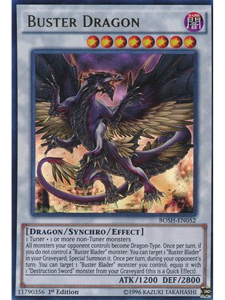 Buster Dragon - BOSH-EN052 - Ultra Rare 1st Edition 1