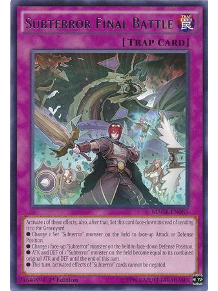 Subterror Final Battle - macr-en085 - Rare 1st Edition 1