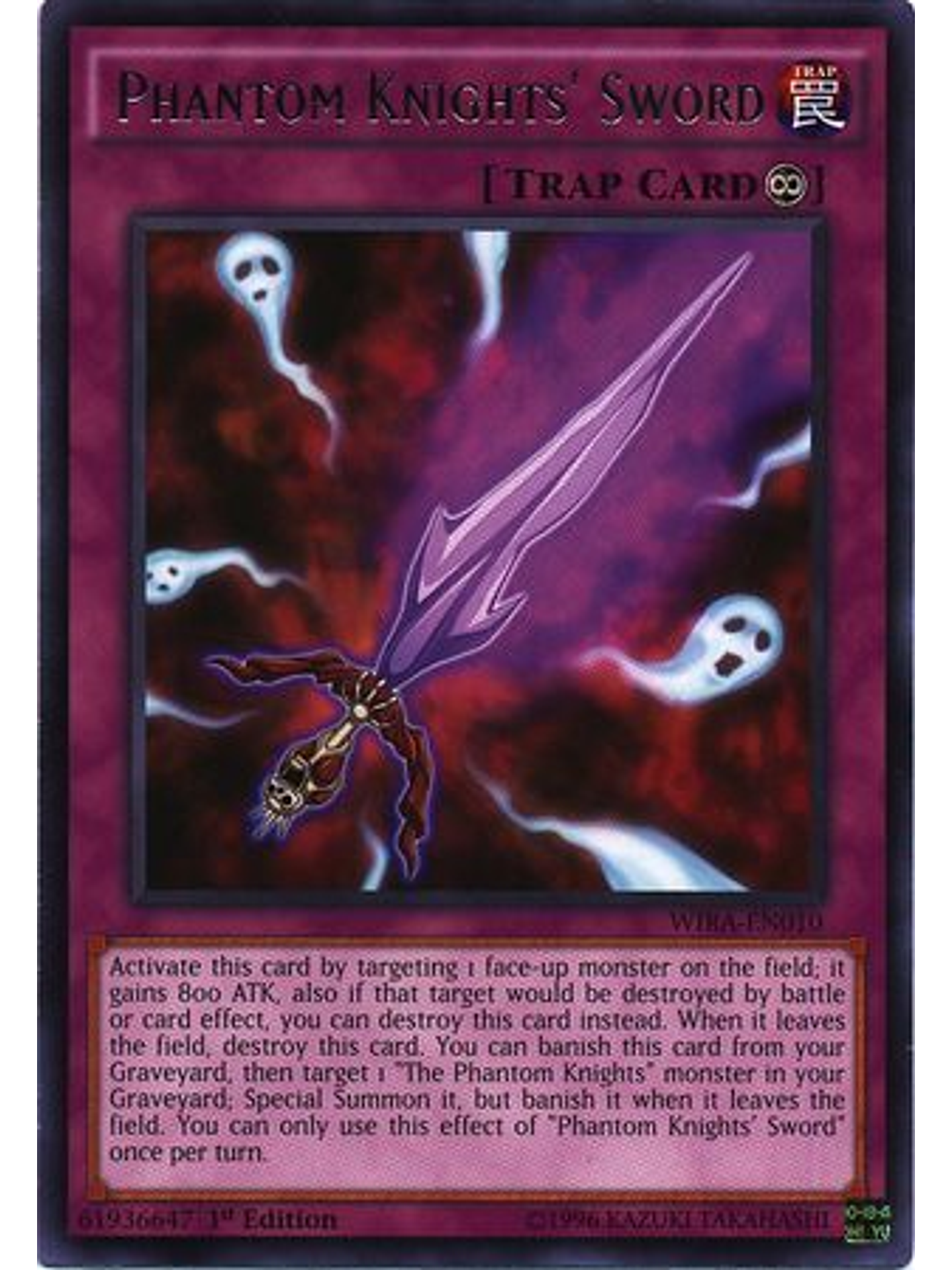 Phantom Knights' Sword - WIRA-EN010 - Rare 1st Edition 1