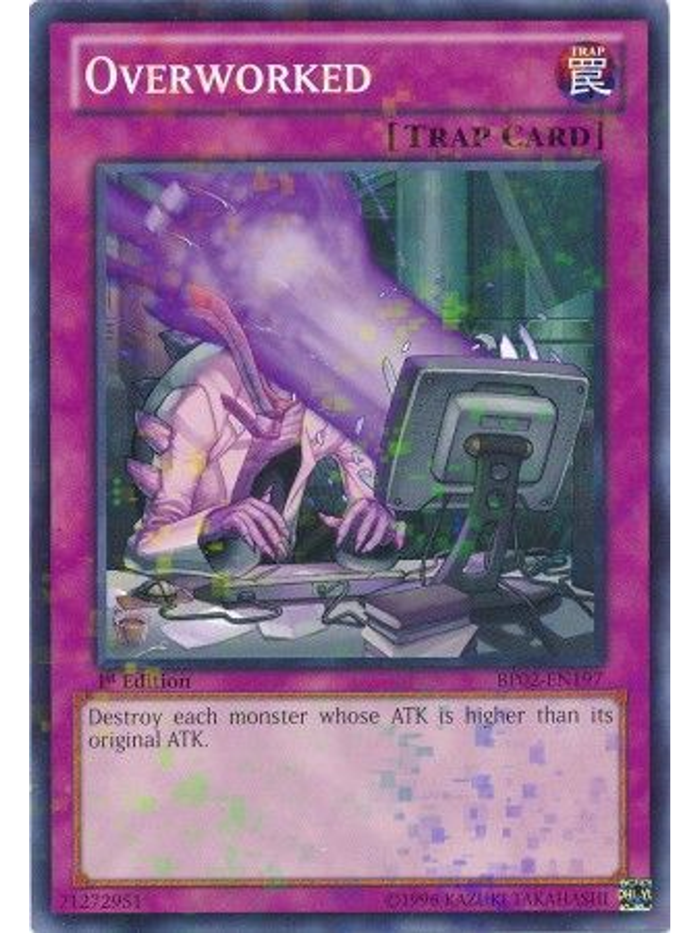 Overworked - BP02-EN197 - Mosaic Rare 1st Edition 1