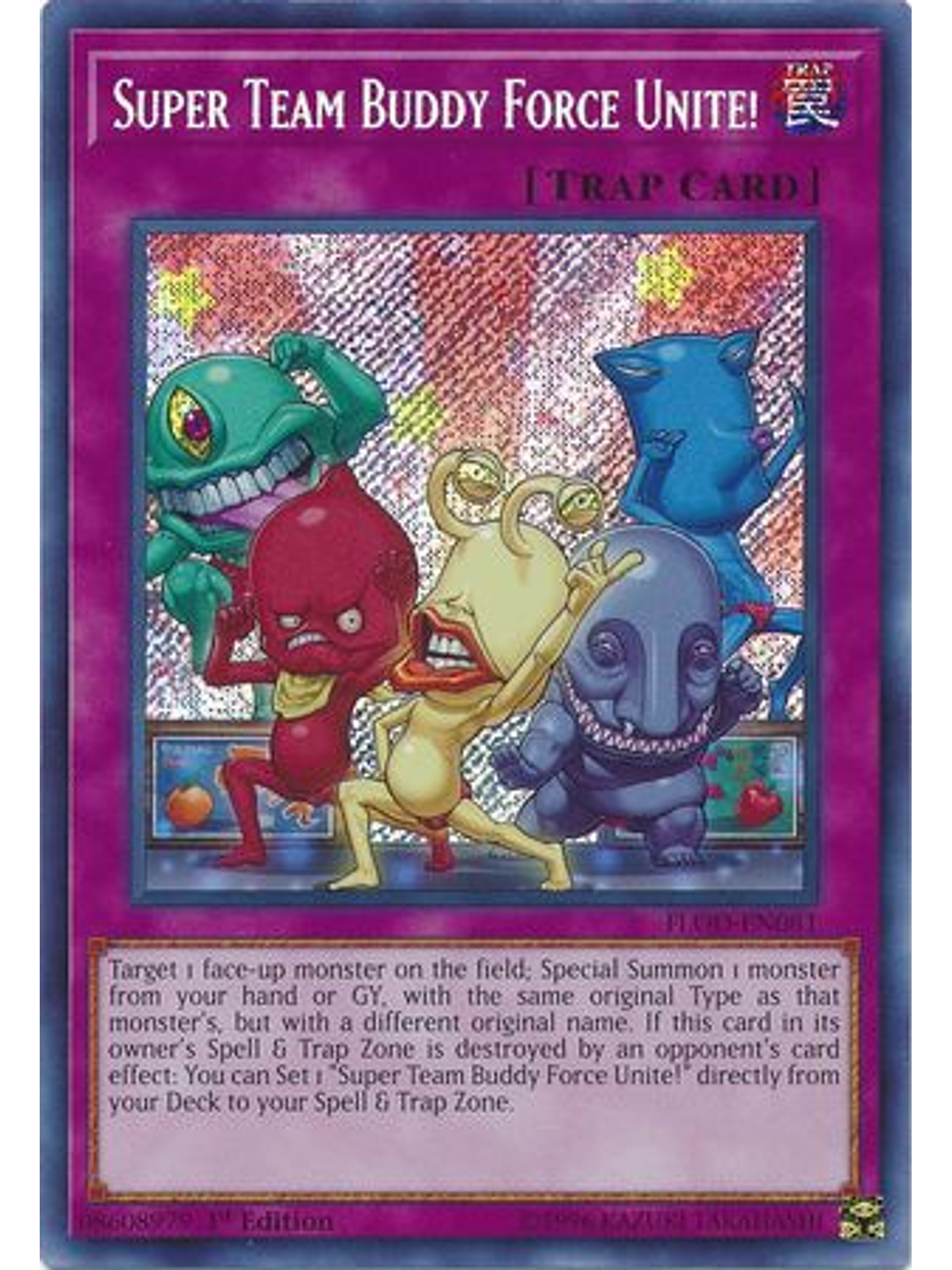 Super Team Buddy Force Unite! - FLOD-EN081 - Secret Rare 1st Edition 1