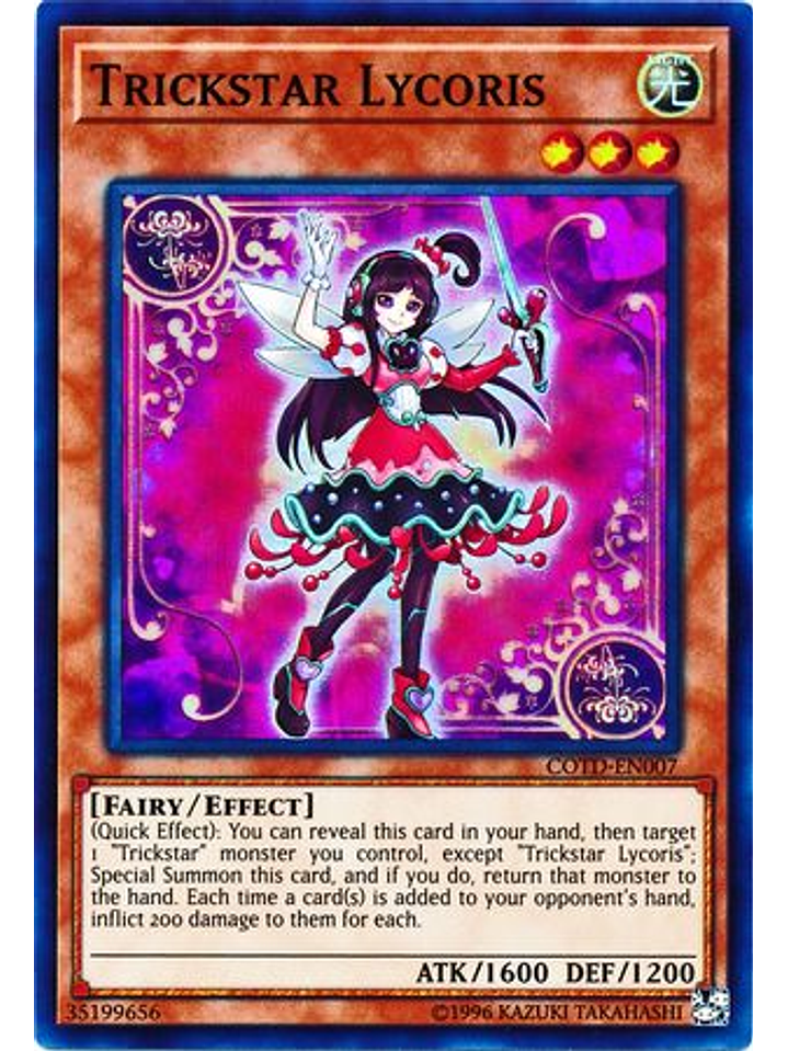 Trickstar Lycoris - COTD-EN007 - Super Rare Unlimited 1