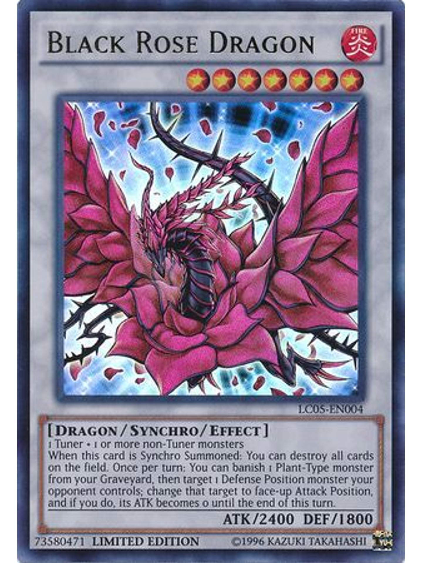 Black Rose Dragon - LC05-EN004 - Ultra Rare Limited Edition 1
